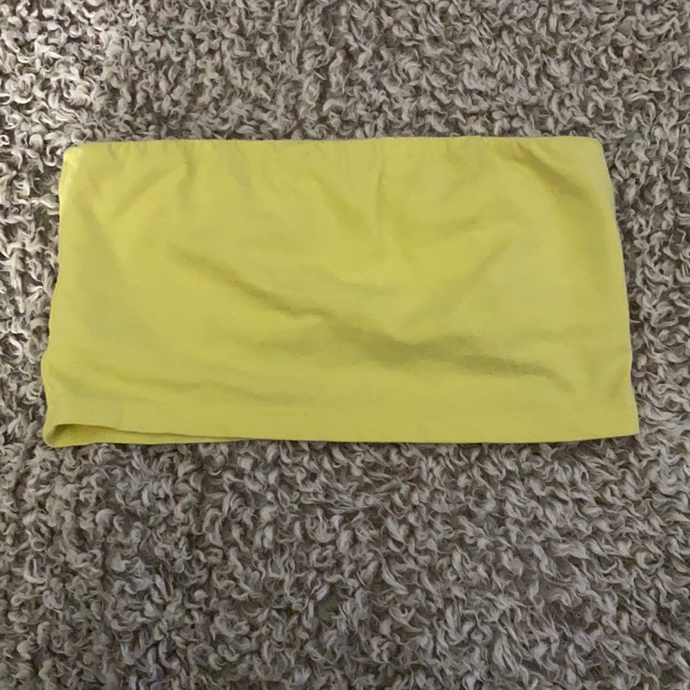 yellow tube top